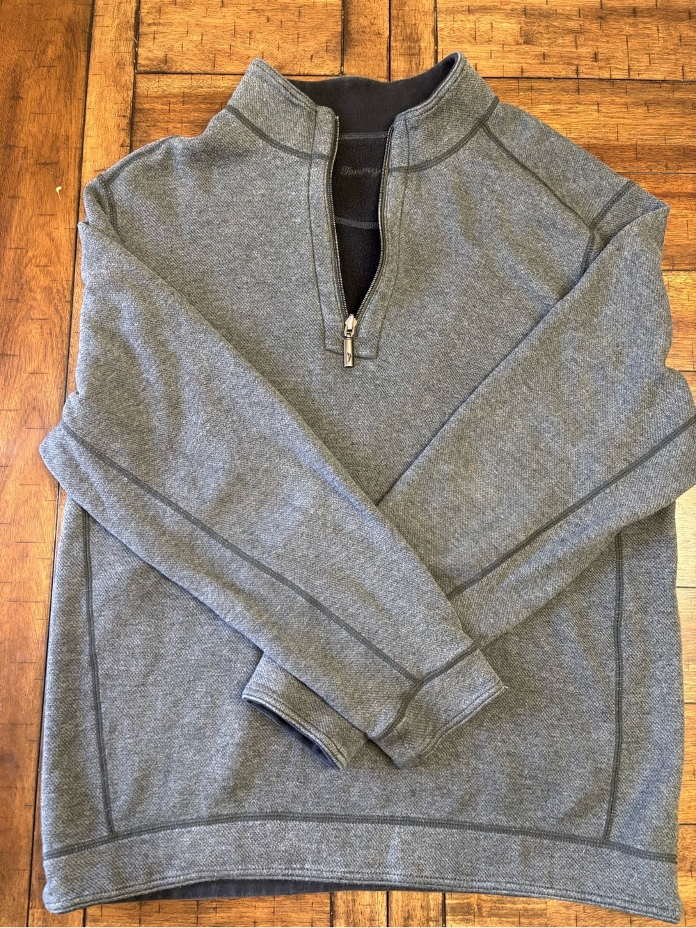 Tommy Bahama Men's Heather Gray Half-Zip Pullover